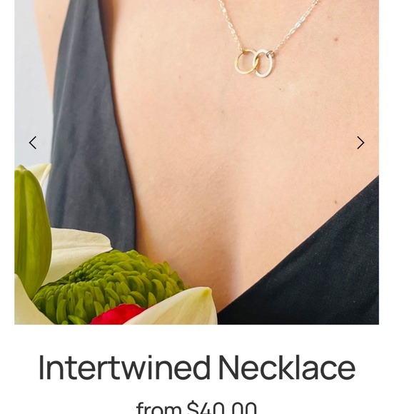 Intertwined Necklace - 16 inches - Picture 2 of 2